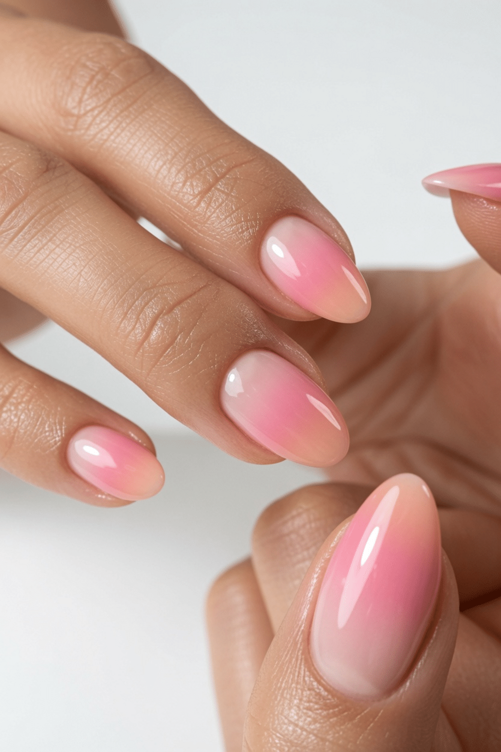 Sheer Nude to Pink Almond Ombre Sheer Nude to Pink Almond Ombre — Summer Ombre Nails 2027