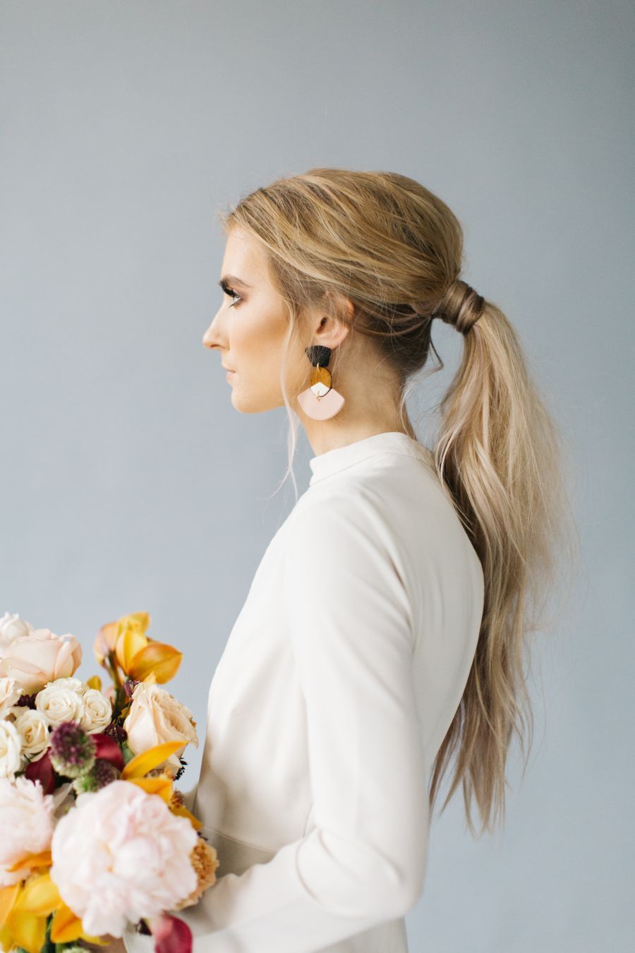 Messy Ash Blonde Low Ponytail — Ponytail Bachelorette Hairstyles 2027