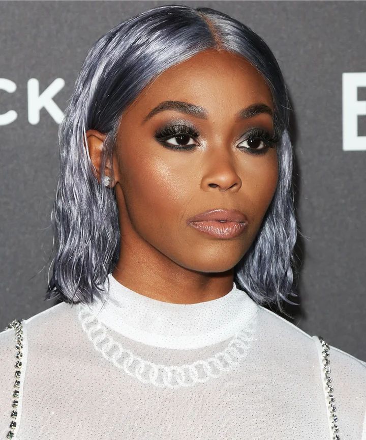 Blue-Silver Bob With Loose Waves — Silver Hair 2027
