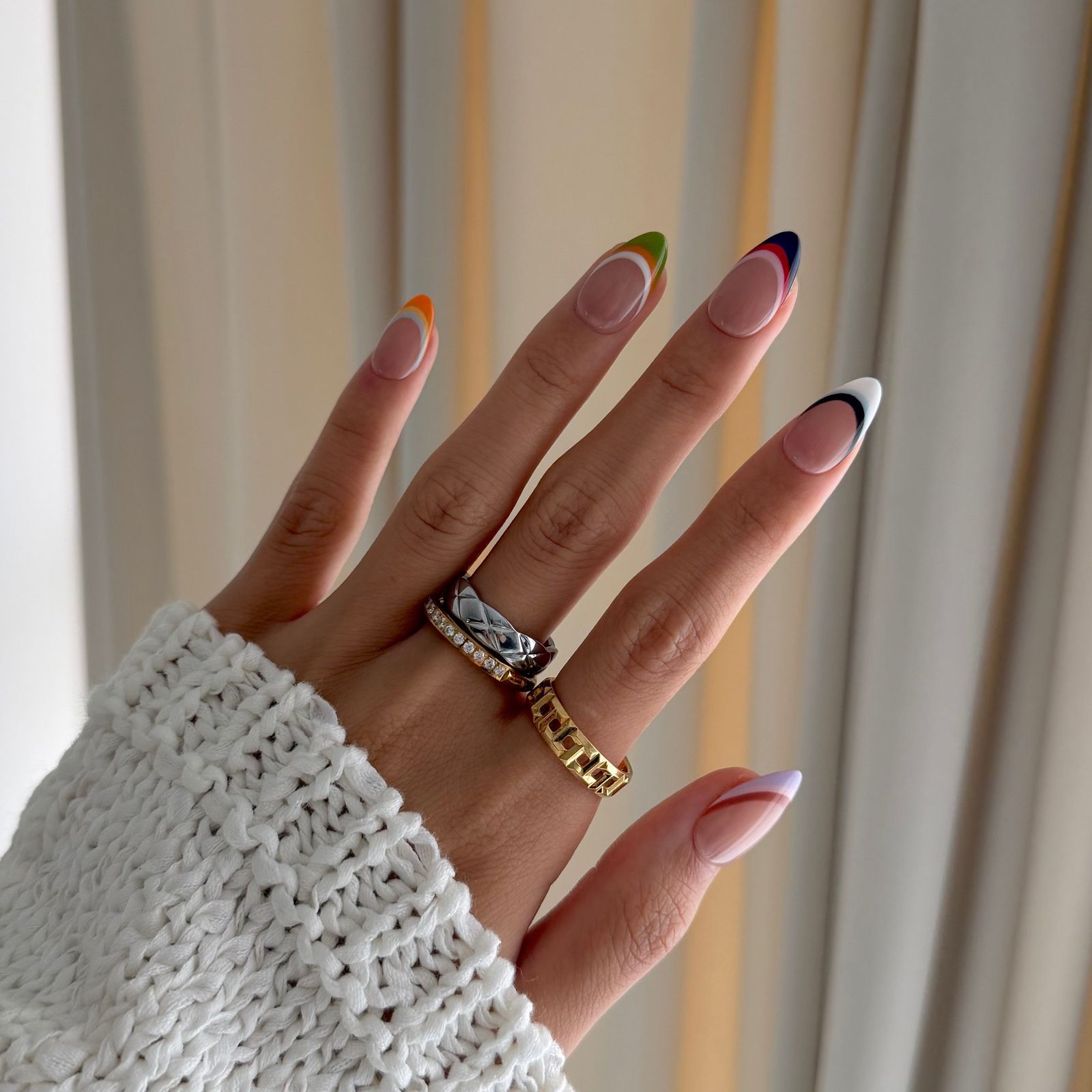 Summer Casual Visual Idea Summer Casual Visual Idea — Colored Double French Nails 2027