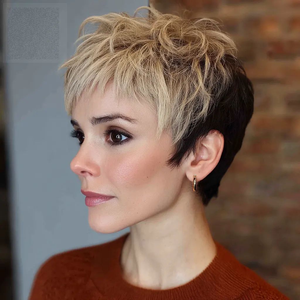 Black Pixie With Choppy Texture Black Pixie With Choppy Texture — Textured Pixie 2027