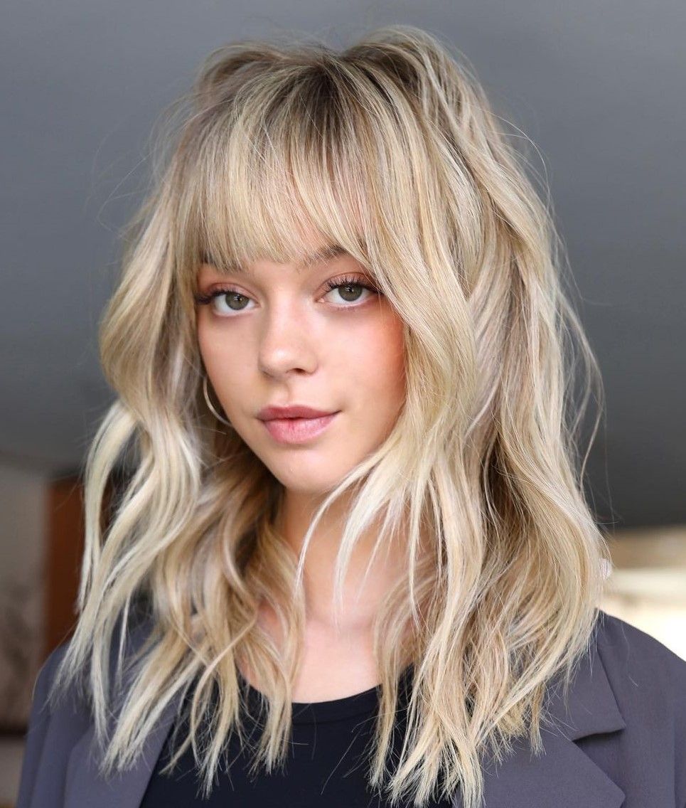 Ash Blonde With Dark Root Shadow And Layers — Blonde Hair 2027 for Hazel Eyes