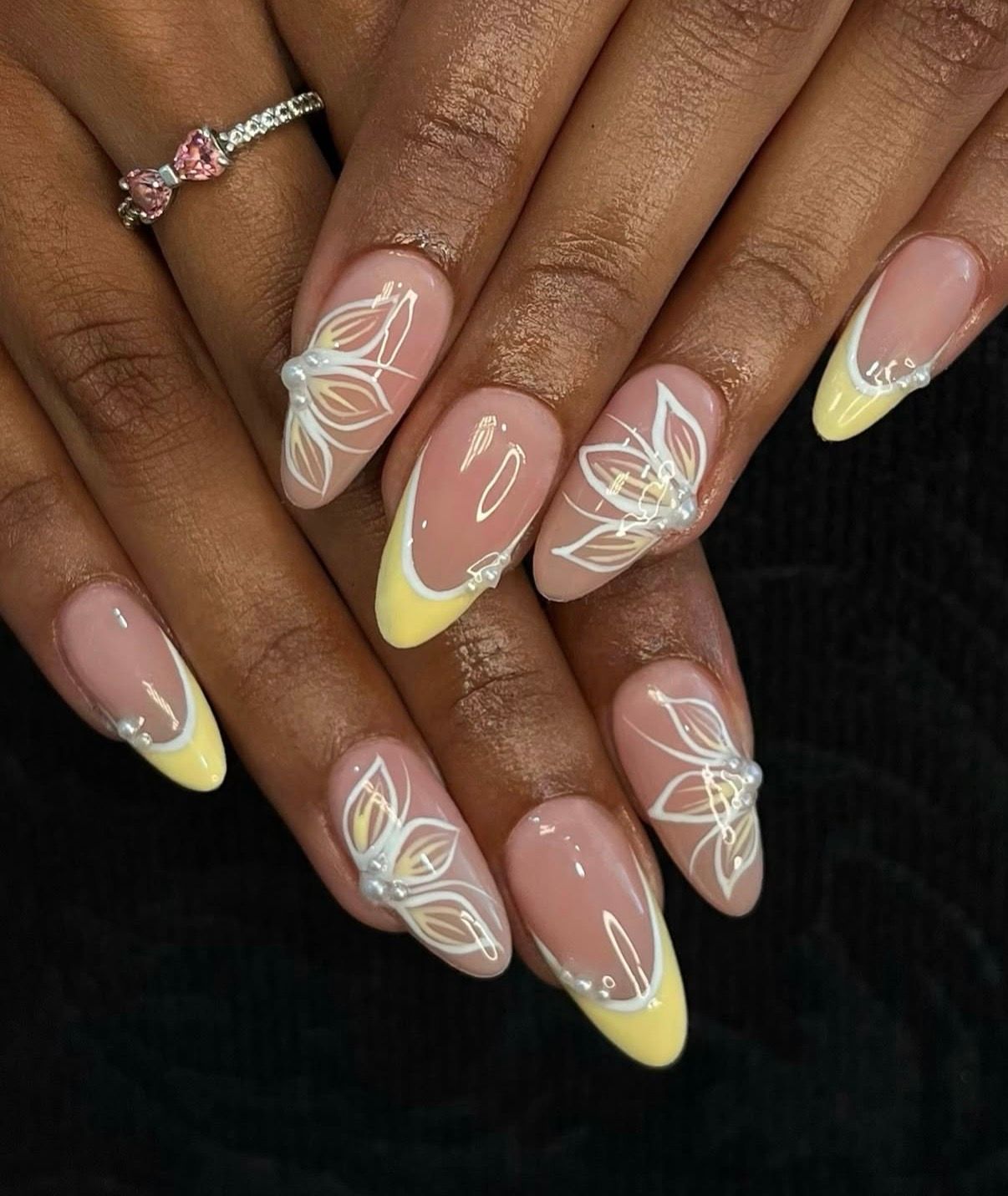 Clean Lines Even Application Visual Idea — Floral Wedding Nails 2027