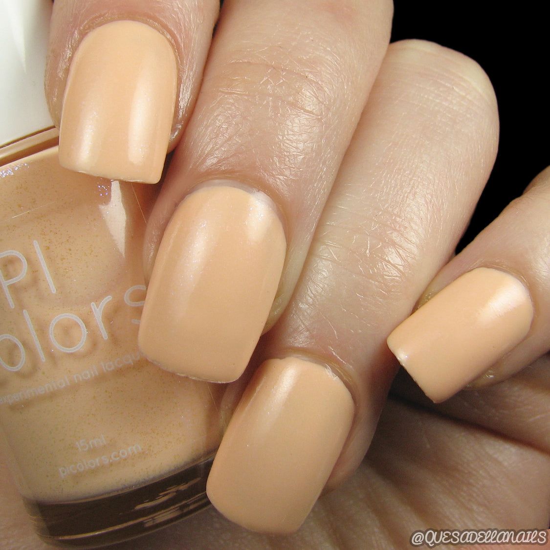 Opaque Creamy Peach Glossy Squares Opaque Creamy Peach Glossy Squares — Peach Square Nails 2027