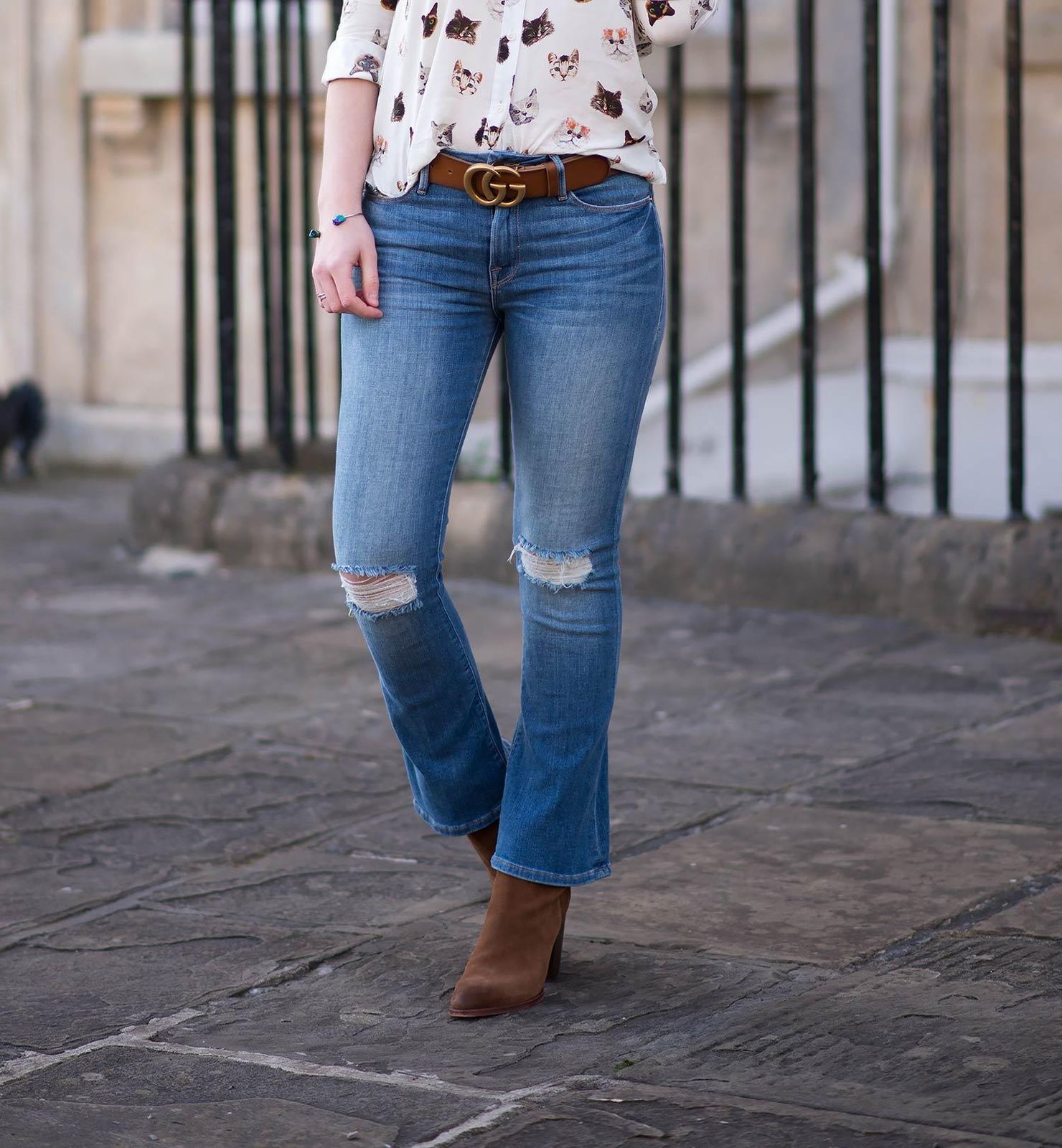 Casual Day Outfit Idea Casual Day Outfit Idea — Bootcut Jeans Outfits 2027 with Heels