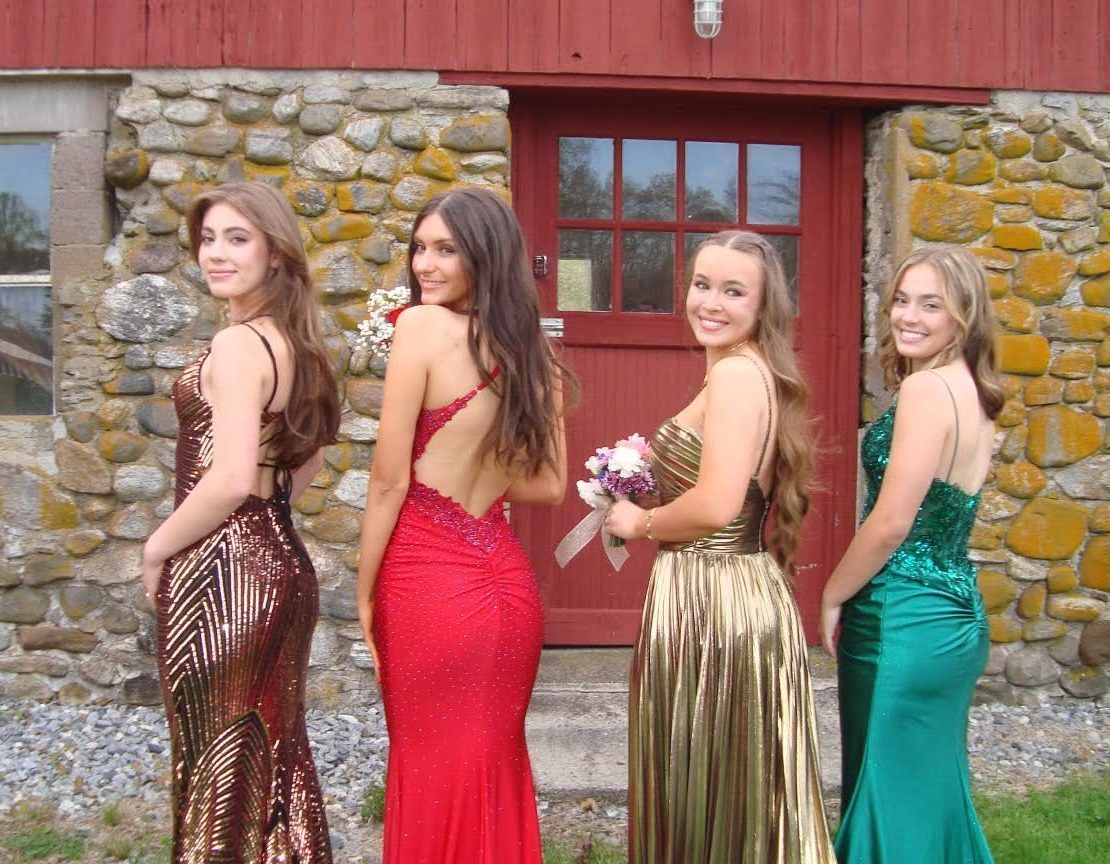 Metallic Sheen Prom Dresses with Sequin Embellishments Metallic Sheen Prom Dresses with Sequin Embellishments — Junior Prom Outfits 2027