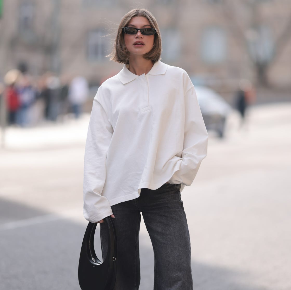 Black Crewneck Sweater and Straight-Leg Trousers Black Crewneck Sweater and Straight-Leg Trousers — Casual Work Outfits 2027
