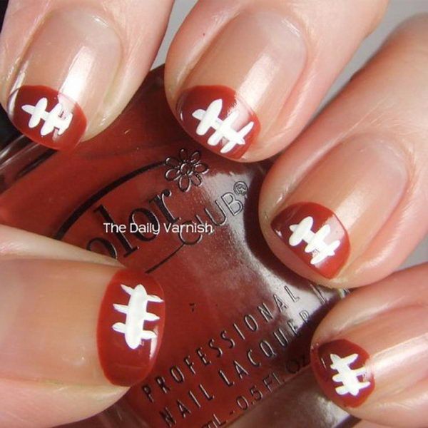 Visual Idea — The Nails Have A Glossy Finish Visual Idea — The Nails Have A Glossy Finish — Cheer Nails Team Colors 2027
