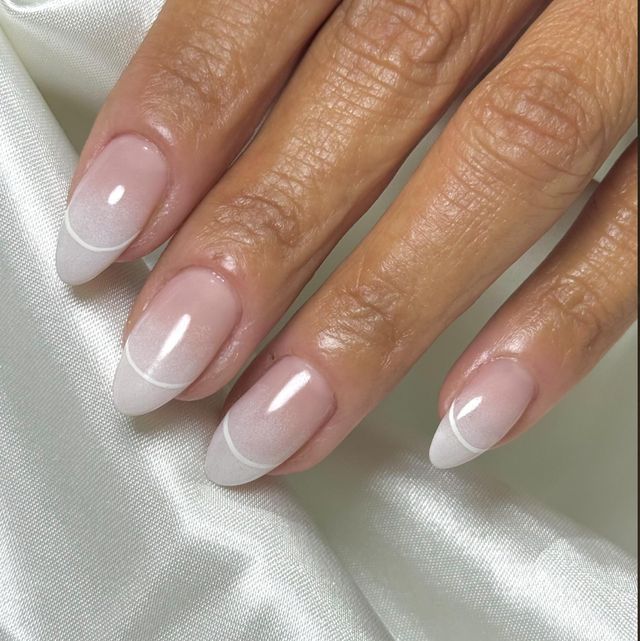 Gold Glitter French Tips Gold Glitter French Tips — French Ombre Nails 2027