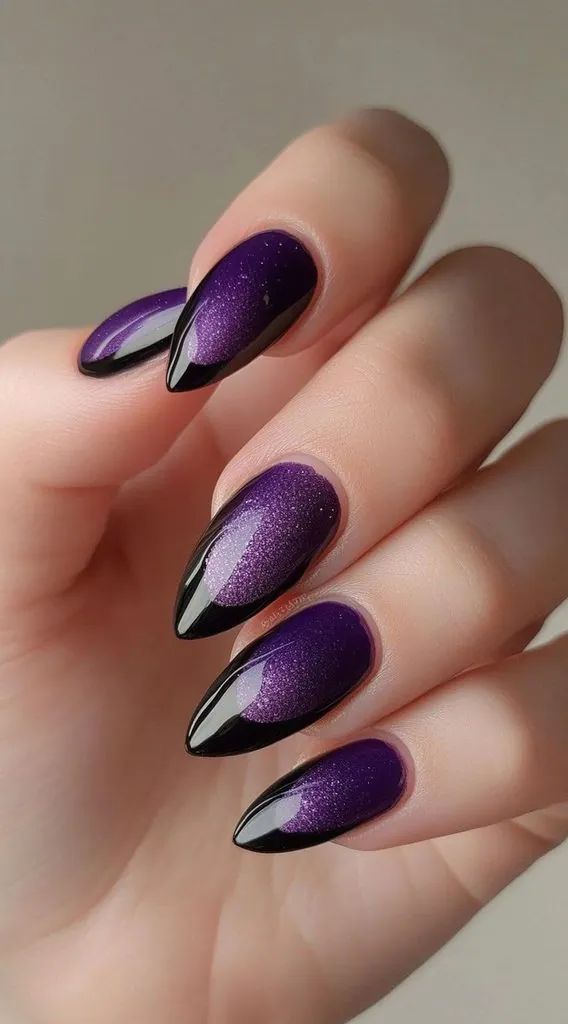 Glitter Gradient Glossy Visual Idea Glitter Gradient Glossy Visual Idea — Plum Nails 2027