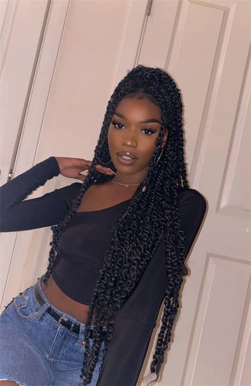 Long Flowing Black Twists Long Flowing Black Twists — Senegalese Twists 2027