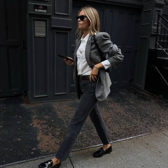 Oversized Blazer and Slim Jeans for Smart Casual — Pinterest Girl Outfits 2027