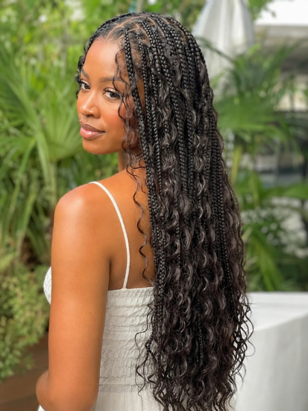 Black With Brown Highlights Visual Idea Black With Brown Highlights Visual Idea — Boho Braids 2027