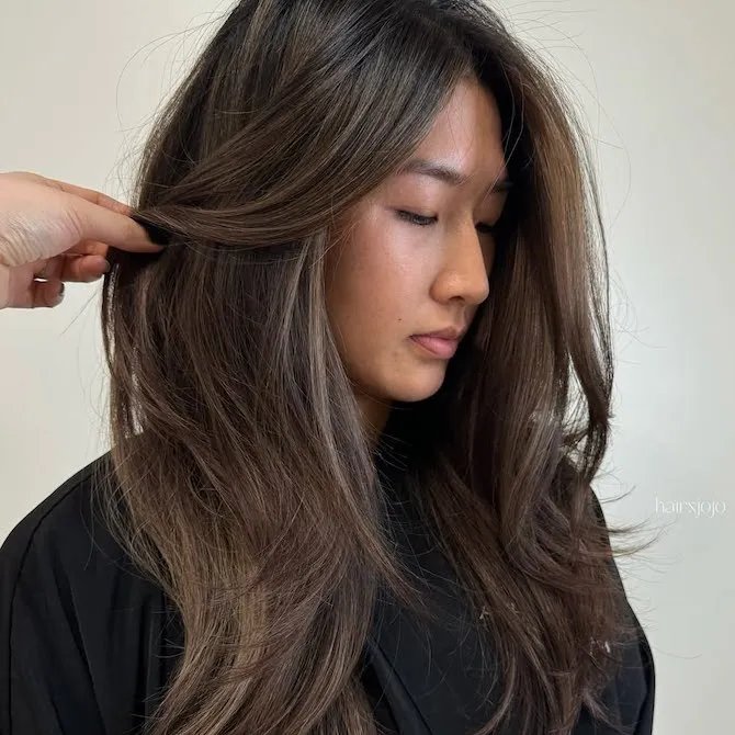 Front View Slightly Side Profile Visual Idea Front View Slightly Side Profile Visual Idea — Spring Brunette 2027
