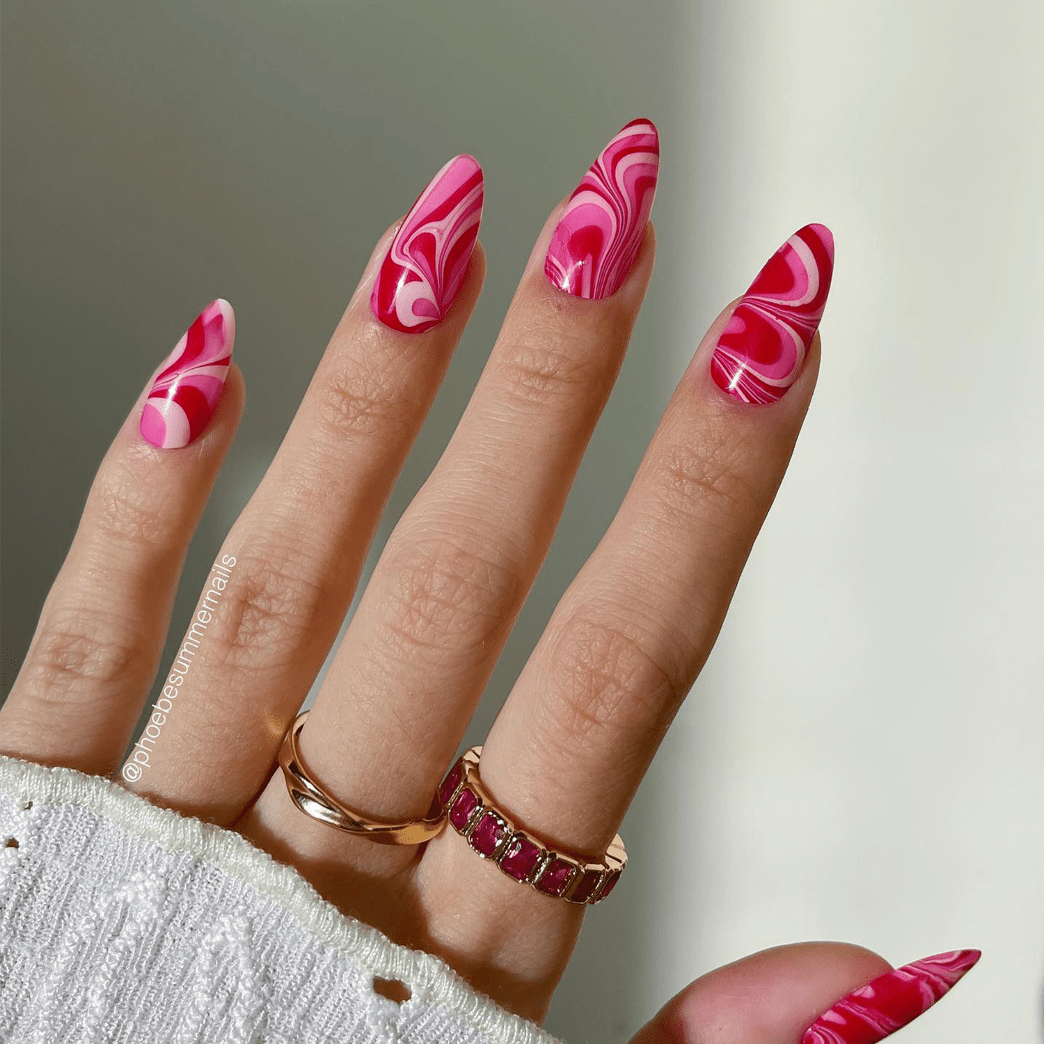 Hot Pink Swirl Stiletto Nails Hot Pink Swirl Stiletto Nails — Pink Rave Nails 2027