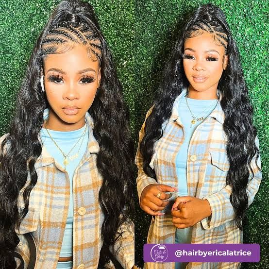 Braided Crown With Loose Waves Braided Crown With Loose Waves — Half Up Half Down Hairstyles 2027 with Weave