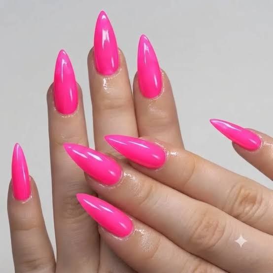 None Visual Idea None Visual Idea — Neon Stiletto Nails 2027
