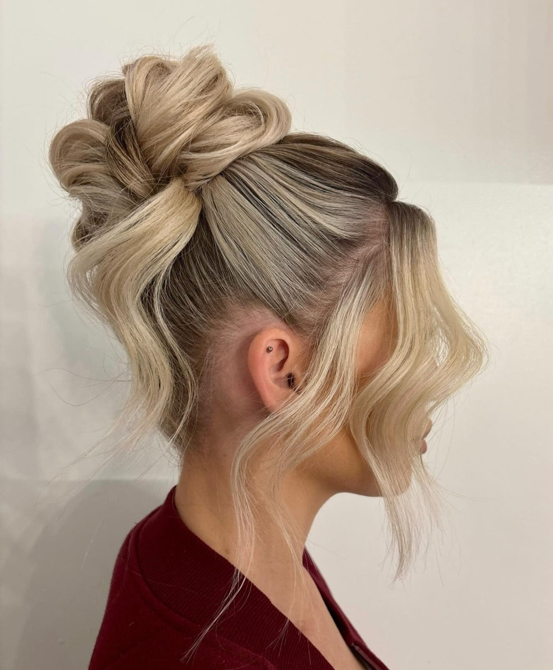 Medium Brown Wavy Messy Bun Medium Brown Wavy Messy Bun — Bun Hairstyles 2027