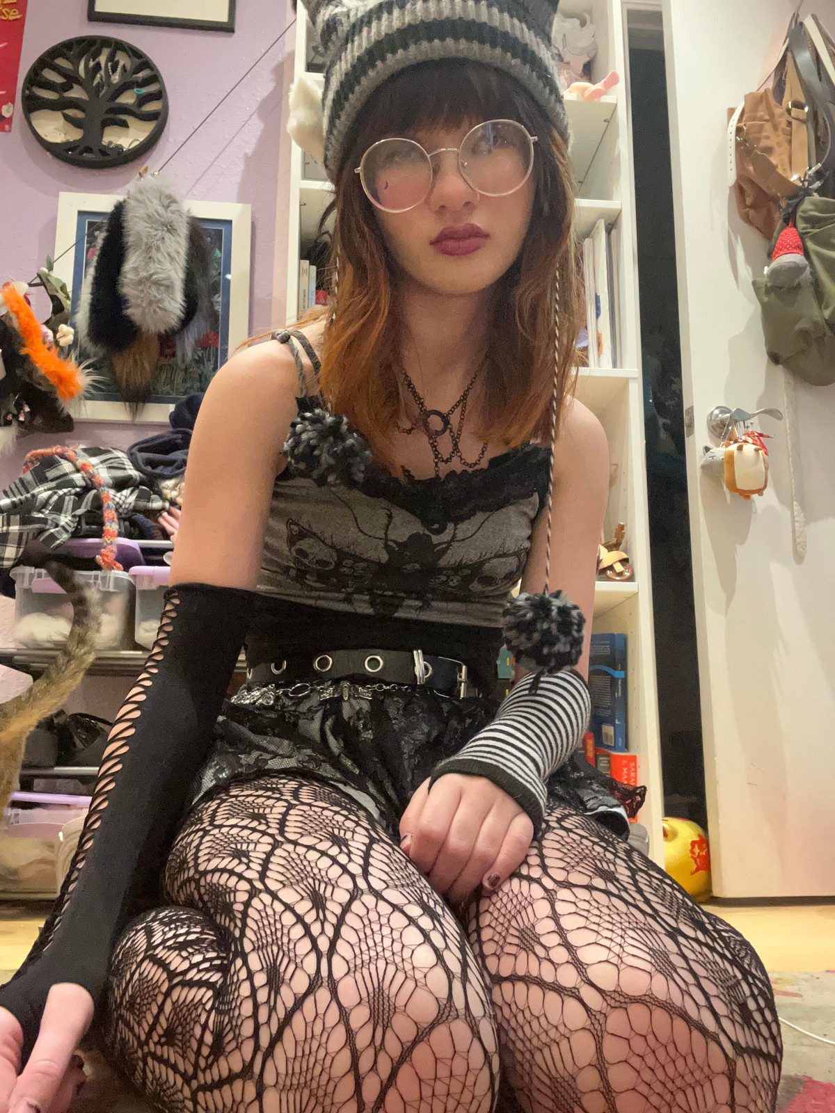 Layered Textures: Lace Overlay, Fishnets, and Combat Boots Layered Textures: Lace Overlay, Fishnets, and Combat Boots — Fairy Grunge Outfits 2027