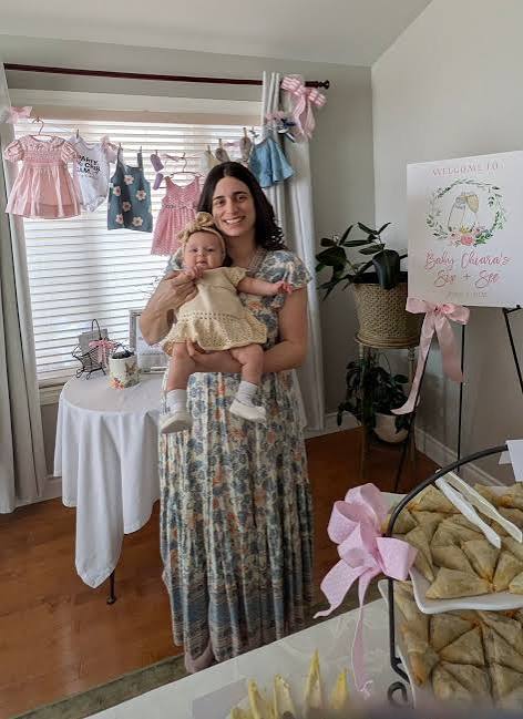 Multi-Color Floral A-Line Dress for Welcoming Guests — Sip and See Outfits 2027