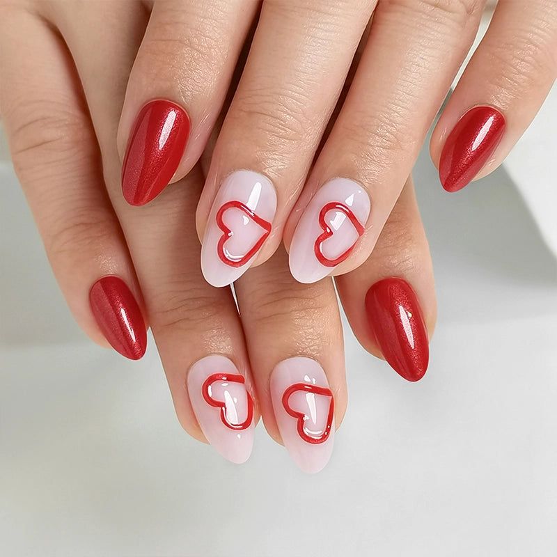Neat Application Good Cuticle Work Visual Idea Neat Application Good Cuticle Work Visual Idea — Valentines Press On Nails 2027
