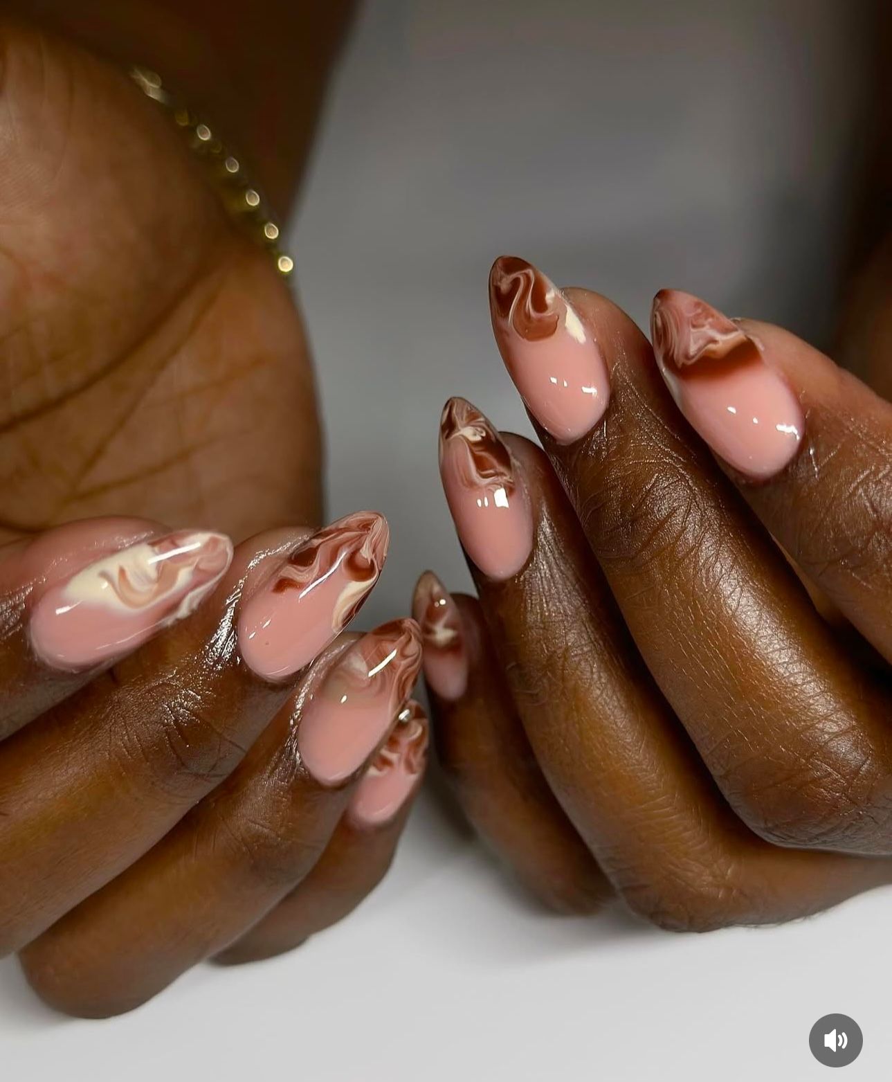 Swirls On All Nails Visual Idea Swirls On All Nails Visual Idea — Winter Nail Colors 2027 for Dark Skin