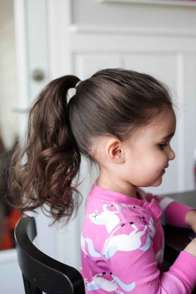 High Wavy Ponytail With Side Part High Wavy Ponytail With Side Part — Ponytail Hairstyles 2027 for Little Girls