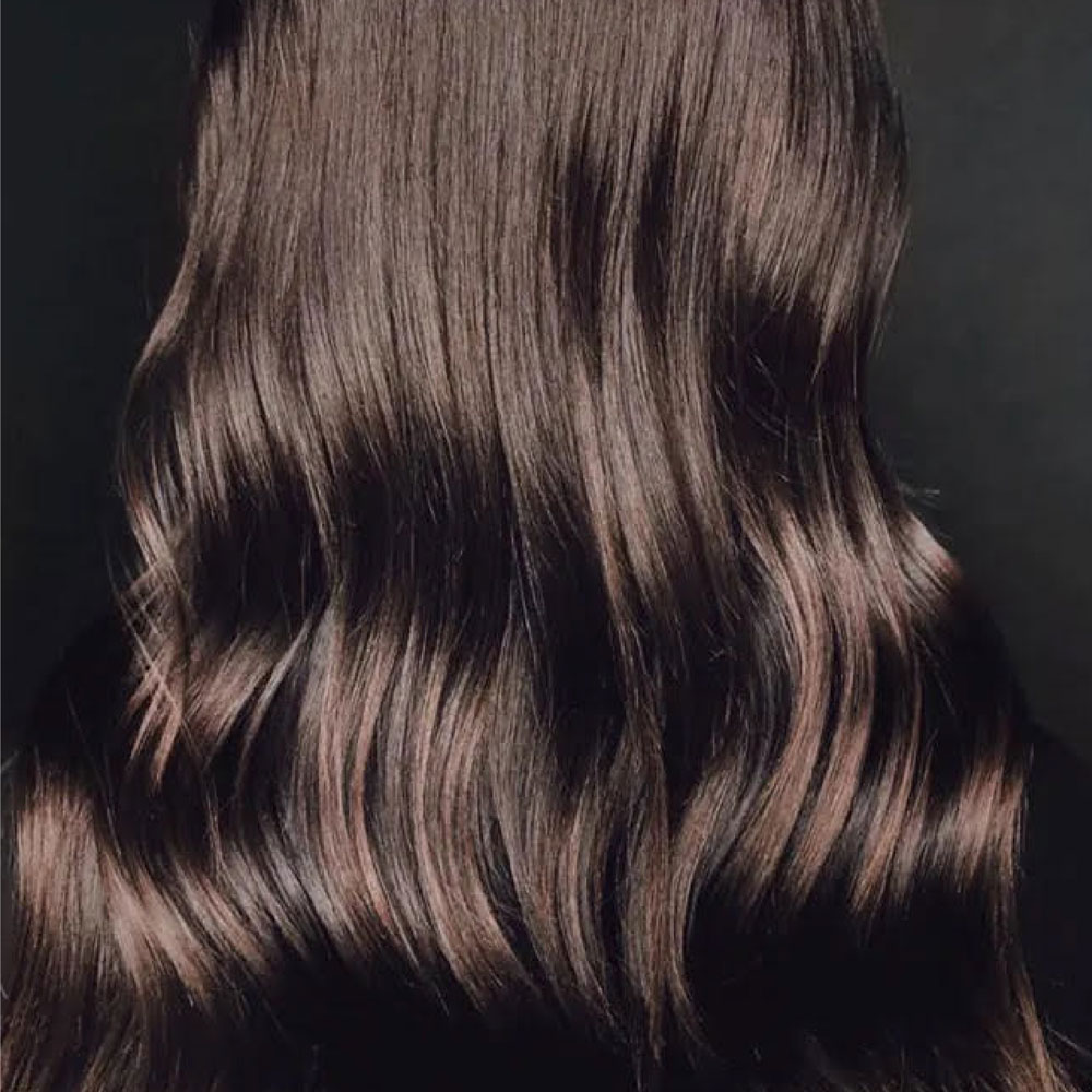 Deep Dark Brown Waves With Red Undertones Deep Dark Brown Waves With Red Undertones — Glazed Hair 2027