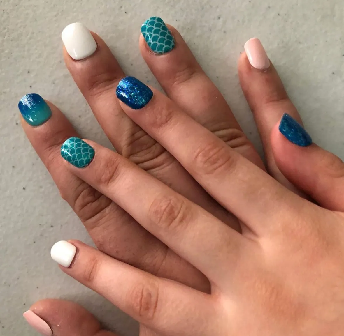 Pastel Rainbow Cloud Nails — Nails 2027 for Kids