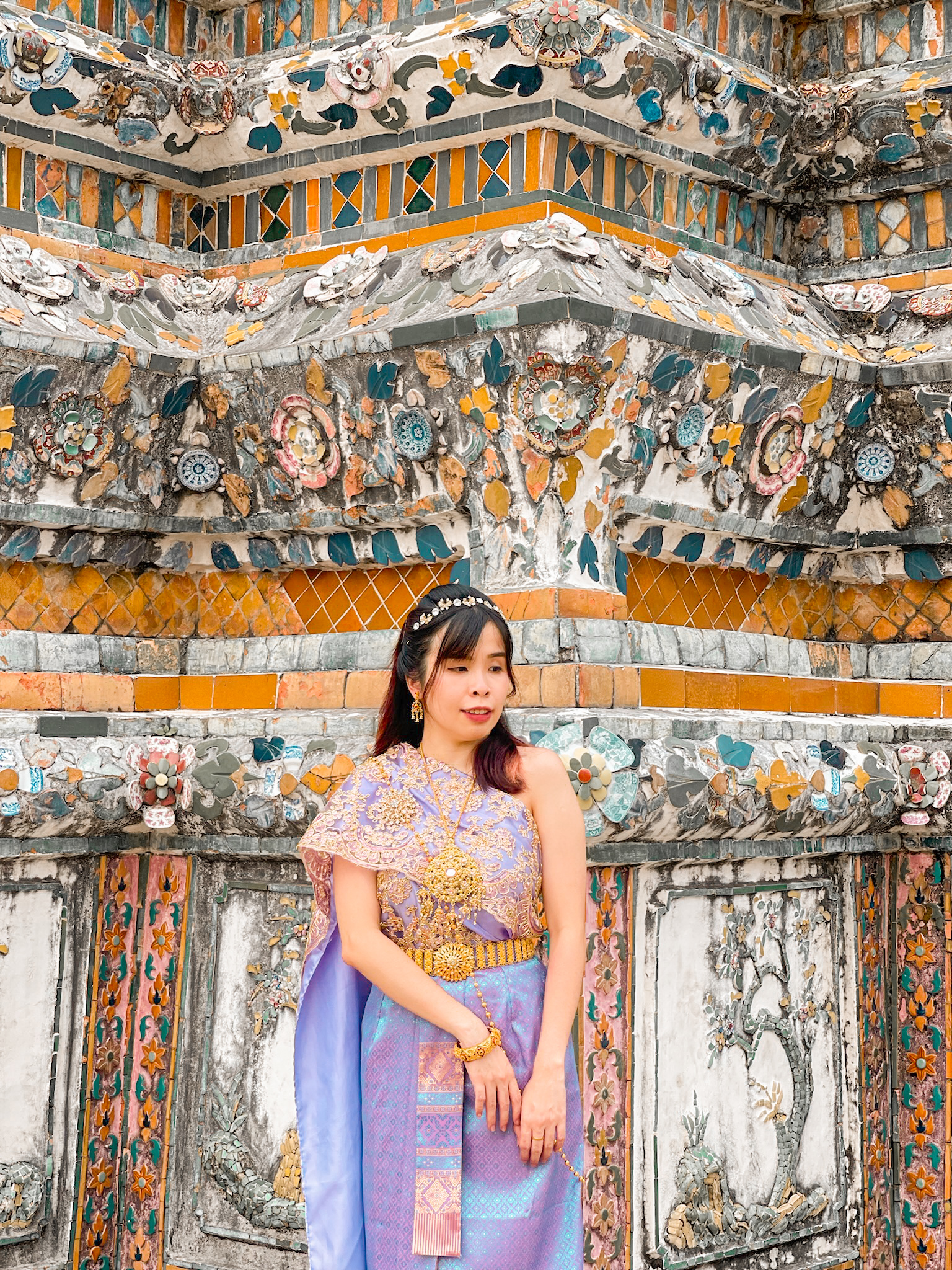 Exquisite Traditional Thai Purple and Gold Attire Exquisite Traditional Thai Purple and Gold Attire — Thailand Outfits 2027