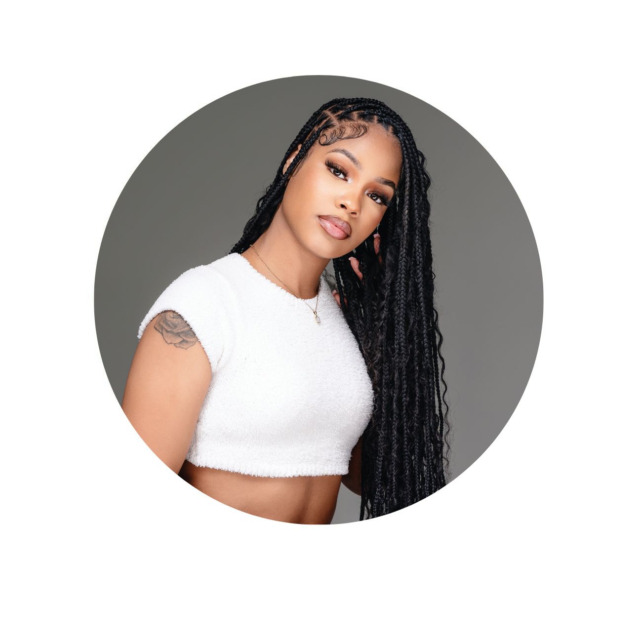 Braids Visual Idea Braids Visual Idea — Knotless Braids 2027 for Round Face