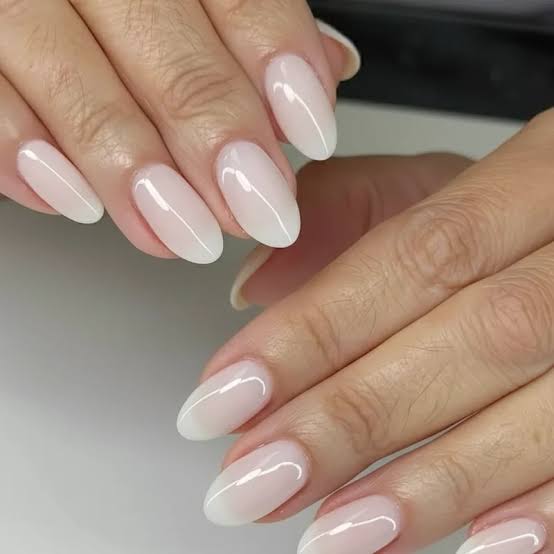 Perfect Glossy French Oval Nails Perfect Glossy French Oval Nails — Short Prom Nails 2027