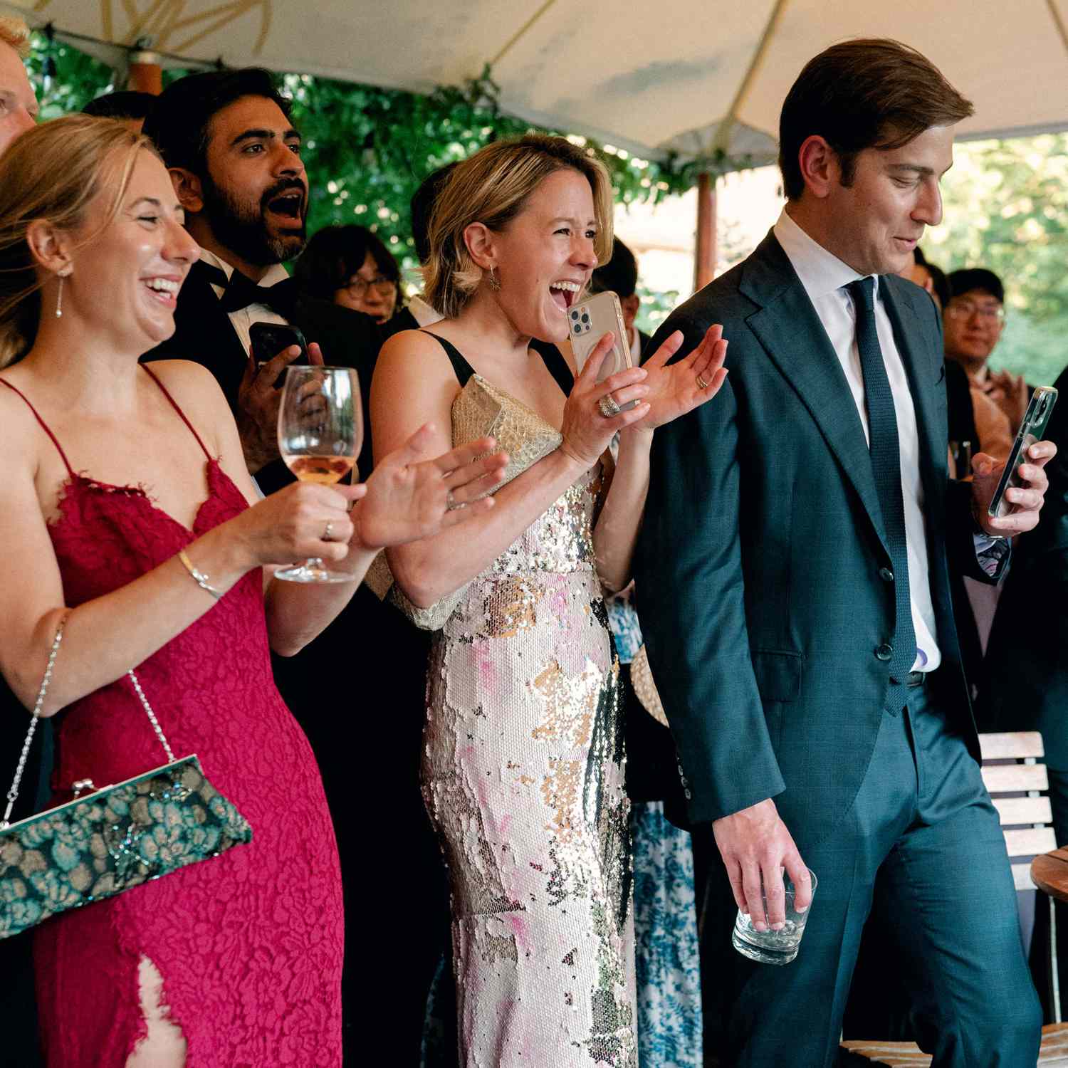 Glamorous Gold and Pink Sequined Dress for Celebration — Sip and See Outfits 2027