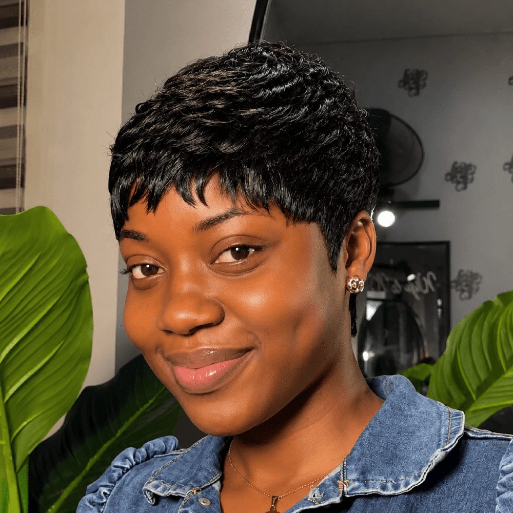 Black Pixie with Finger Waves — Pixie Cut 2027 for Black Women