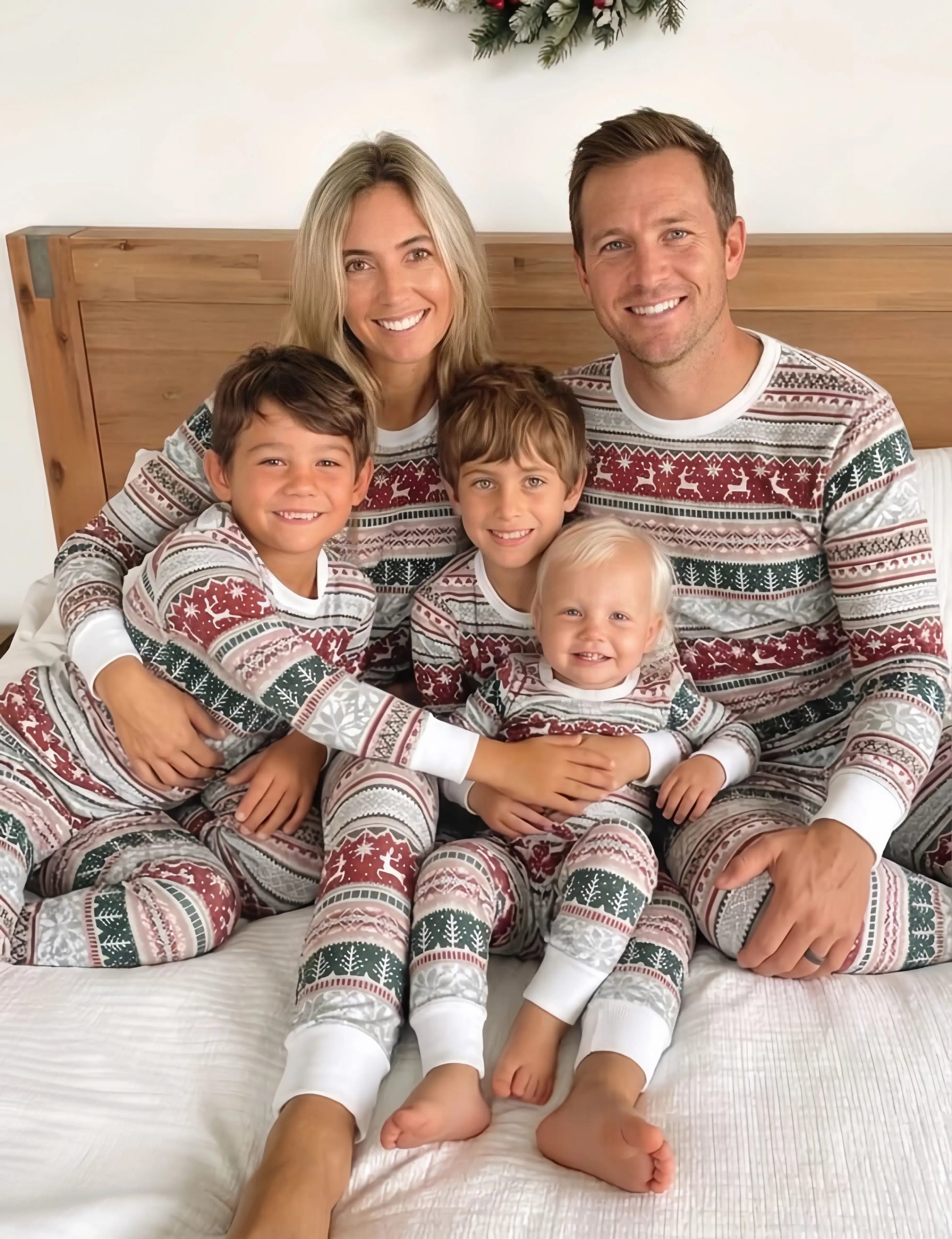 Grey Red And Green Fair Isle Sleepwear Grey Red And Green Fair Isle Sleepwear — Matching Family Christmas Outfits 2026