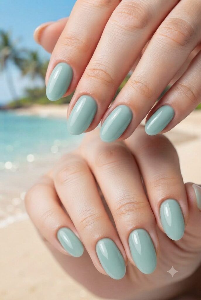 Summer Visual Idea — Pastel Oval Nails 2027