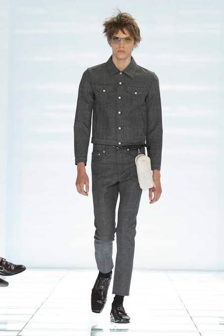 Ripped Black Straight-Leg Jeans Styled with a Cropped Grey Denim Jacket Ripped Black Straight-Leg Jeans Styled with a Cropped Grey Denim Jacket — Spring Outfits 2027 with Jeans