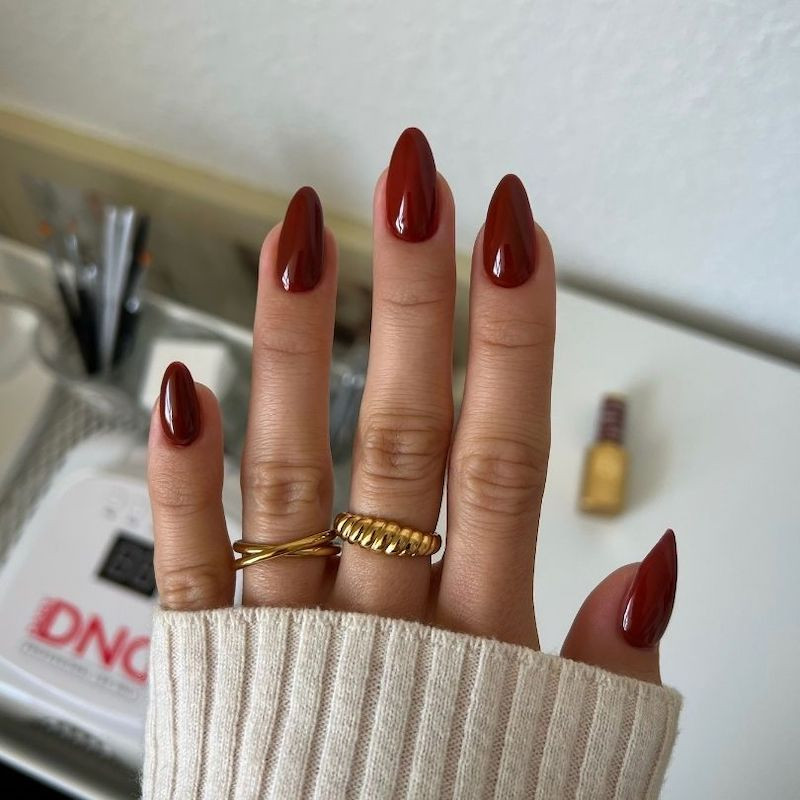 Autumn Visual Idea Autumn Visual Idea — Dark Red Nails 2027