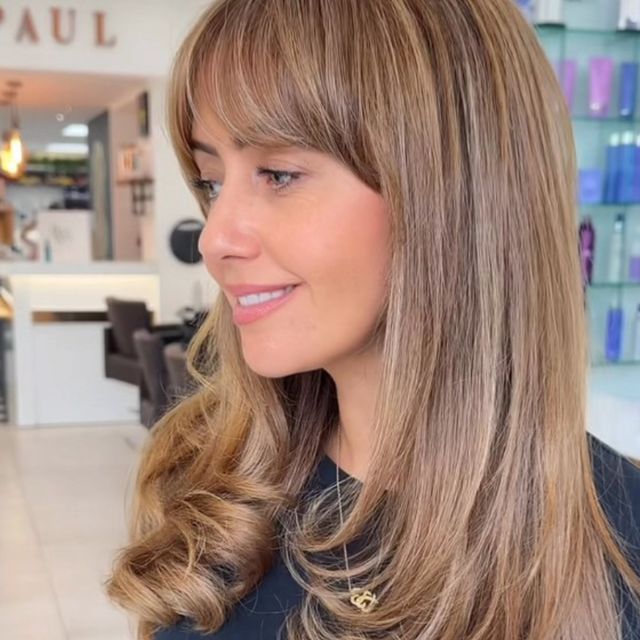 Light Brown With Blonde Highlights Visual Idea Light Brown With Blonde Highlights Visual Idea — Low Maintenance Bangs 2027
