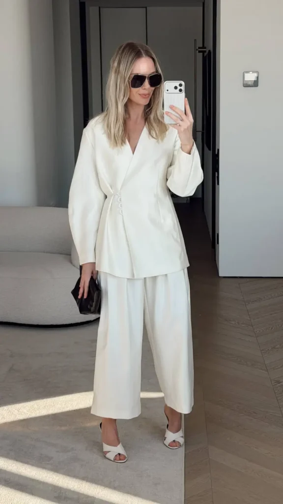 Structured Black Oversized Blazer and Wide-Leg Pants Structured Black Oversized Blazer and Wide-Leg Pants — Glamoratti Outfits 2027