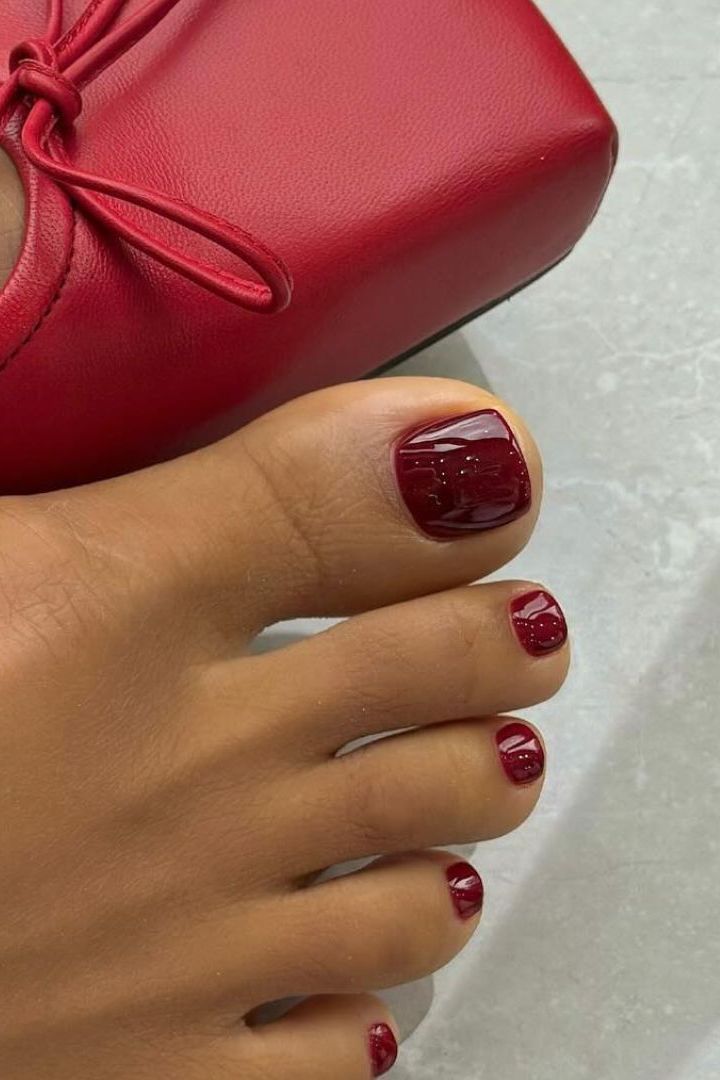 One Foot Close-Up Visual Idea — Winter Pedicure Colors 2027