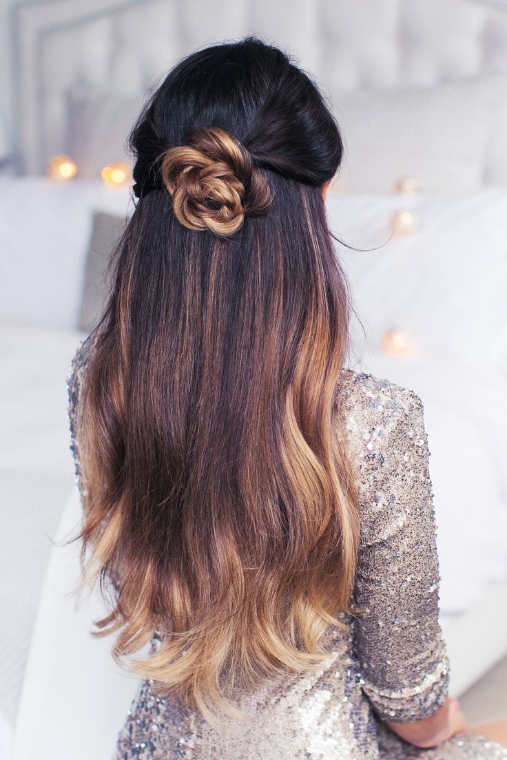 Dark Brown Base With Ombre Highlights Visual Idea Dark Brown Base With Ombre Highlights Visual Idea — Down Date Night Hairstyles 2027