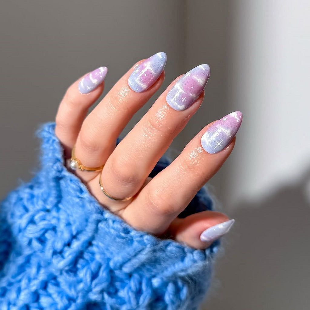 Cloud And Star Motifs On Accent Nails Visual Idea Cloud And Star Motifs On Accent Nails Visual Idea — Periwinkle Nails 2027