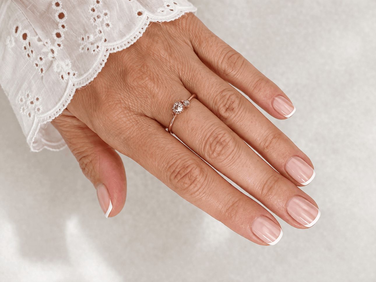 French Tips On All Nails Visual Idea French Tips On All Nails Visual Idea — Nude Nails 2027 for Mature Hands