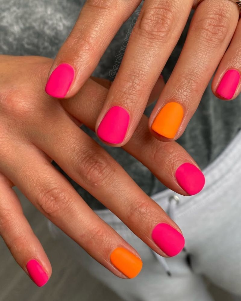 Even Application Visual Idea Even Application Visual Idea — Neon Matte Nails 2027