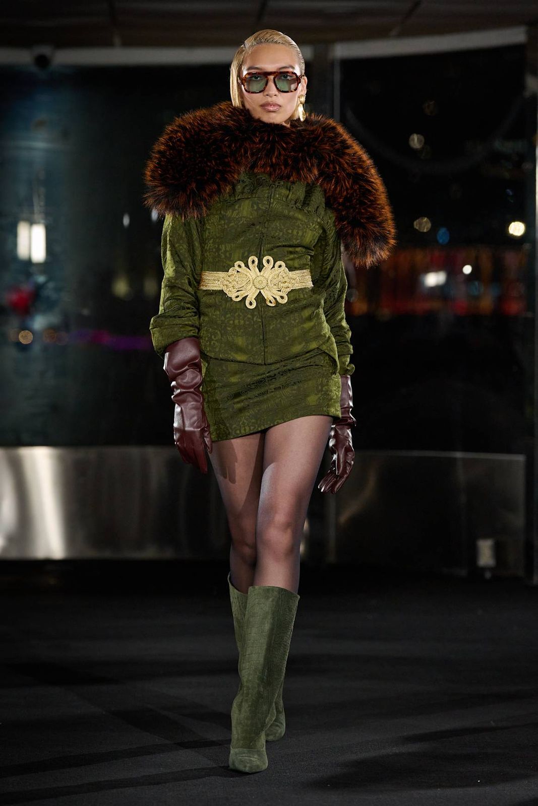 Fashion-Forward Statement with a Moss Green Jacquard Mini Dress Fashion-Forward Statement with a Moss Green Jacquard Mini Dress — Moss Green Outfits 2027