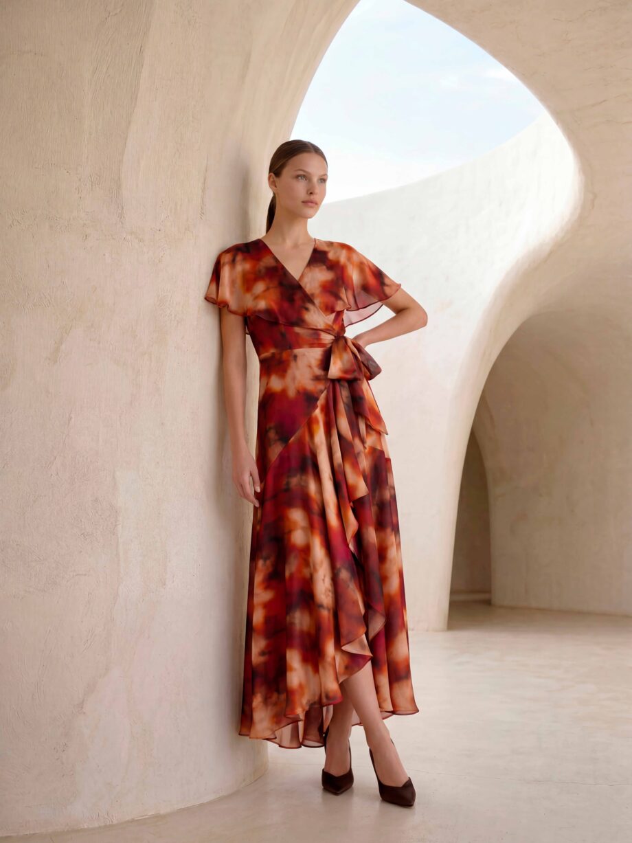 Watercolor Print Wrap Dress for Daytime Events — Wrap Dresses 2027