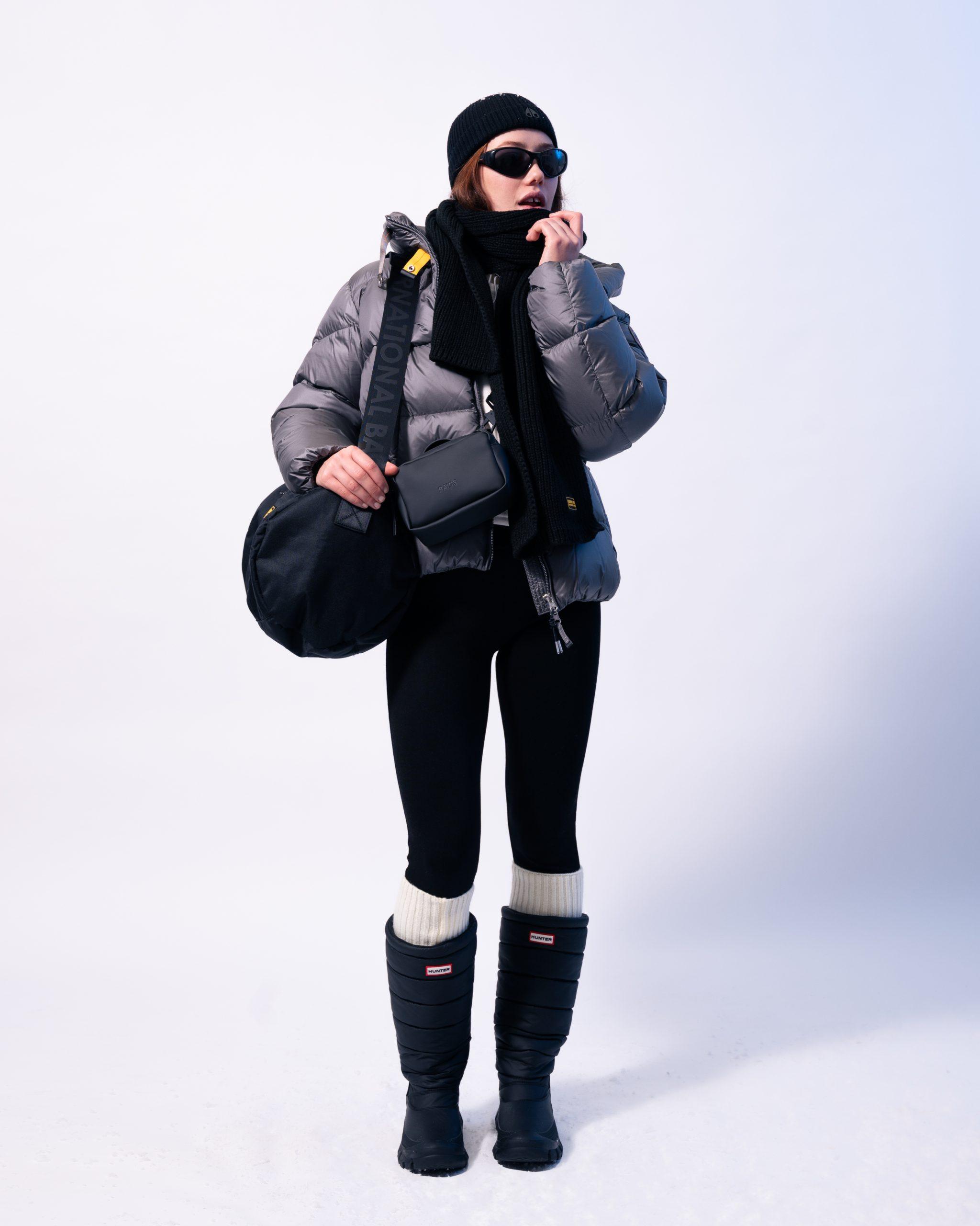 Grey Puffer Jacket and Tall Boots for a Sleek Winter Casual Look — Snow Outfits 2027