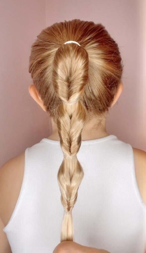 Blonde Bubble Braid Ponytail Blonde Bubble Braid Ponytail — Braided Ponytail 2027