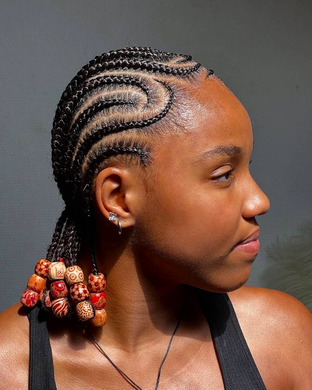 Cornrows with Beaded Braided Extensions Cornrows with Beaded Braided Extensions — Braided Hairstyles 2027 for Black Women